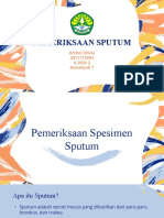 Tugas PPT Pemeriksaan Sputum Archel Olivia 2011113203 A 2020 2 Kelompok 1