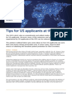 Tips For US Applicants at The EPO Updated 26.03.18