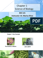 BIO121 Chapter 1 The Science of Biology