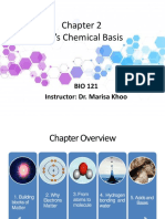 BIO121 Chapter 2 Life's Chemical Basis