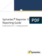 Symantec Reporter 10.x Reporting Guide: Product Version 10.4.1.1 - Tuesday, July 30, 2019
