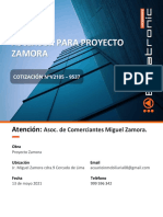 Cotización Ascensores PROYEC. ZAMORA 3VF- 1600 CCM