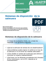 Disposición salmuera desalinizadoras