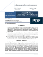 Fiscal Note & Local Impact Statement: O L S C