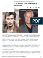 ¿Qué Es de La Vida de Richard Dean Anderson, El Protagonista de MacGyver