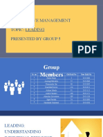 Perspective Management Topic: Leading Presented by Group 5