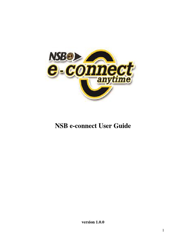 Nsb Internet Bank Userguide Pdf Online Banking Banks Banking