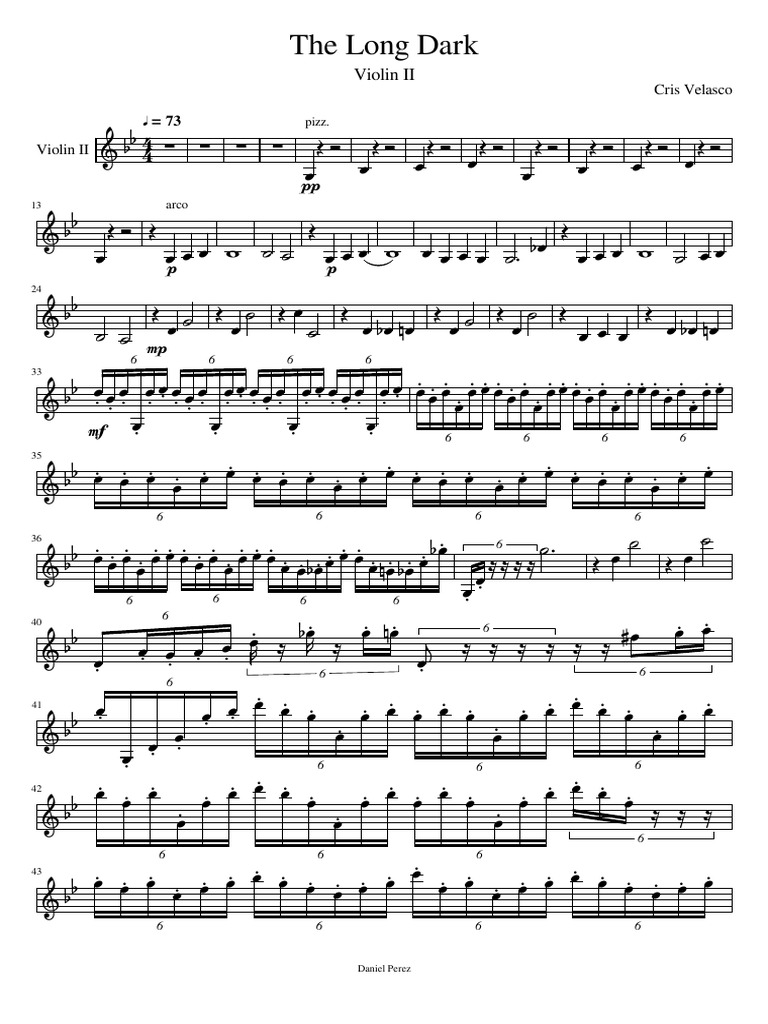 The Long Dark Violin II PDF String Instruments Musical Instruments