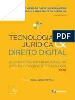 Editora Fórum Tecnologia Jurídica e Direito Digital 2018