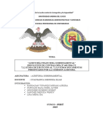 Auditoría Financiera Gubernamental Informe