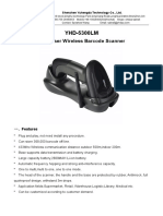 YHD-5300LM 1D Laser Wireless Barcode Scanner