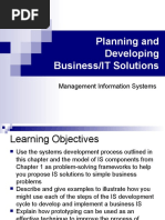 Planning and Developing Business/IT Solutions: Management Information Systems