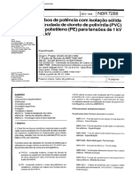 Cabos de potência com isolação PVC/PE