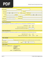 Member Online & Text-Bal Service Form