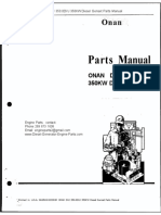 ONAN DVJ 350.0DVJ 350KW Diesel Genset Parts Manual