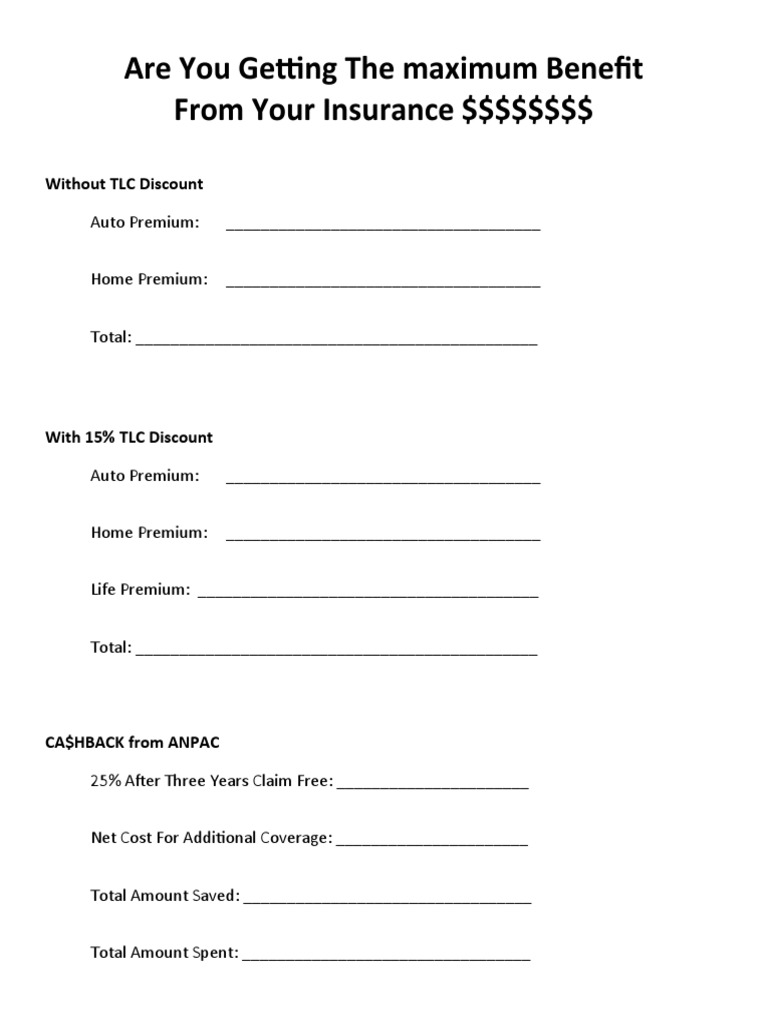 Maximize Your Insurance Savings Guide | PDF