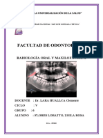 Evaluación radiográfica de dentición mixta usando proyección panorámica