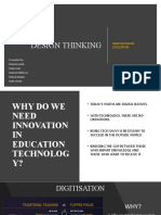 Design Thinking: Innovation in Education