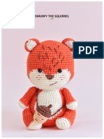 Smurfy the Squirrel Crochet Pattern