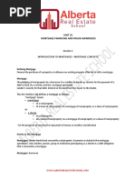 Unit 10 Mortgage Financing and Fraud Awareness: Session 1 Introduction To Mortgages - Mortgage Concepts