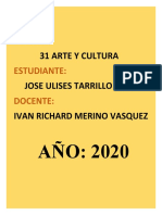 Trabajo de Jose Ulises Tarrillo Semana 31 Arte y Cultura