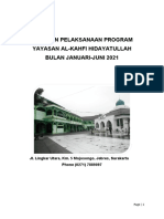 Laporan Pelaksanaan Program Pengurus Yayasan