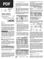 Meltric Instruction DXN 1