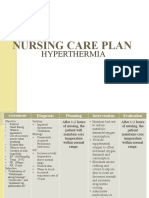 Nursing Care Plan Hyperthermia (Cap)