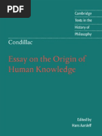 Essay On The Origin of Human Knowledge (Cambridge Texts in The History of Philosophy) - Etienne Bonnot de Condillac