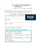 Uso de Los Signos de Interrogación y Exclamación