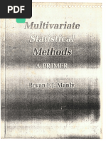 Multivariate Statistical Method