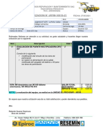 1091S-21 COTIZACION EVALUACION DE FUENTE RECTIFICADORA DPJ-057