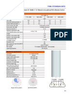 Xxpol 1710 2690Mhz×2 Dual-Beam 33° 20dbi 2° 12° Manual or by Optional Rcu (Remote Control Unit) Antenna Electrical Specifications