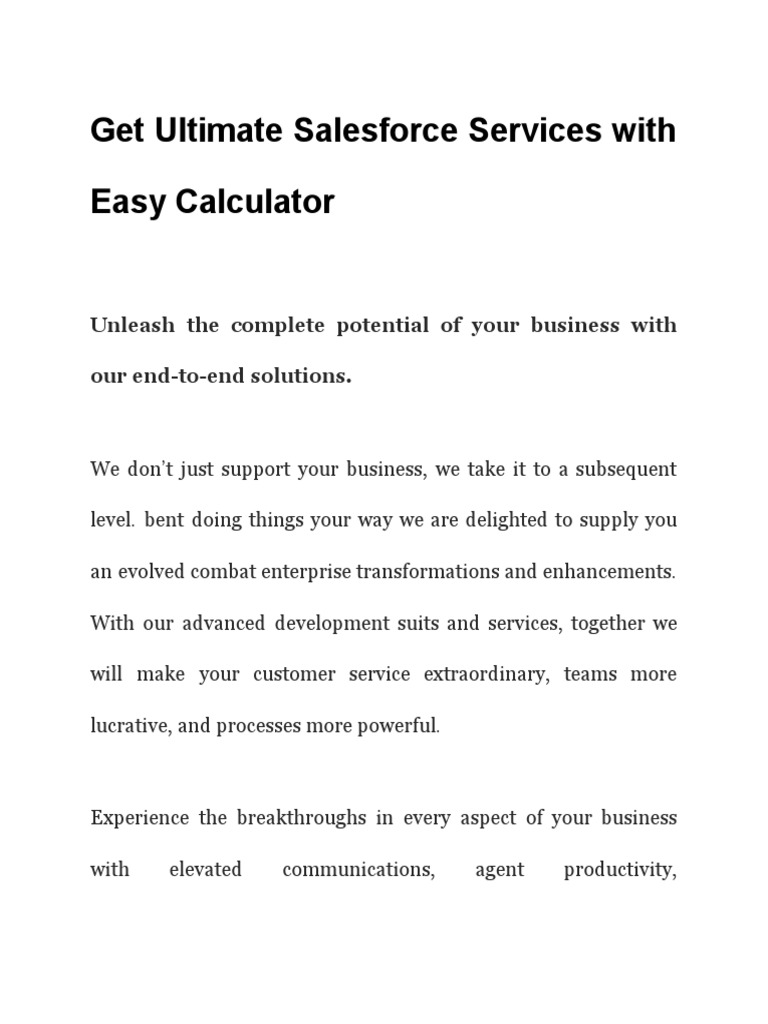 Salesforce Personalization Services Guide | PDF | Business