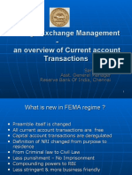 Foreign Exchange Management - An Overview of Current Account Transactions