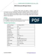 Online NH4-N Ammonia Nitrogen Sensor Datasheet