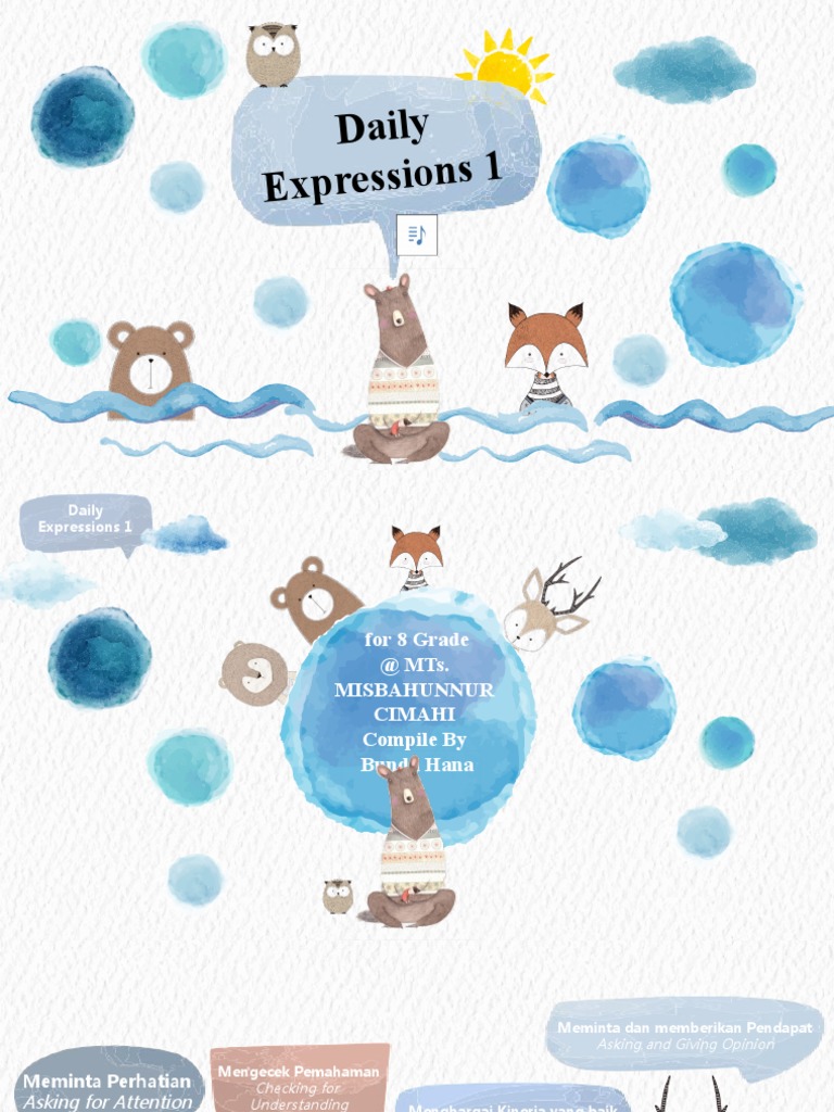 DAILY EXPRESSIONS 1 Revised | PDF | Cognition | Communication