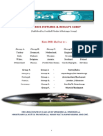 Euro 2021 Fixtures & Results Sheet