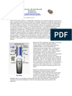 Electronic Alcohol Breath Analyzers: Scientific Method and Technology