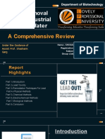 Lead Removal Techniques Reviewed: Physical, Chemical, Electrochemical & Biological Methods