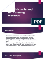 Data Hazards and Its Handling Methods