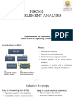 19SC602 Finite Element Analysis: Department of Civil Engineering, Amrita School of Engineering, Coimbatore