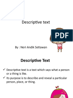 Descriptive Text: By: Neri Andik Setiawan