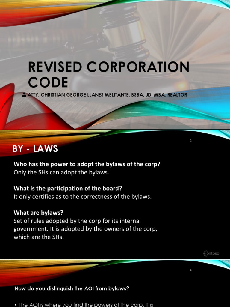 Understanding Corporate Bylaws and Adoption | PDF | Stocks | Proxy Voting