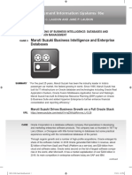 Case Study 2 Maruti Suzuki DBMS