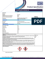 Manganese Dioxide Ar: Parameter Limit