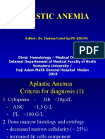 APLASTIC ANEMIA CRITERIA AND TREATMENT OPTIONS