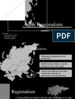 Asian Regionalism: Lesson 7