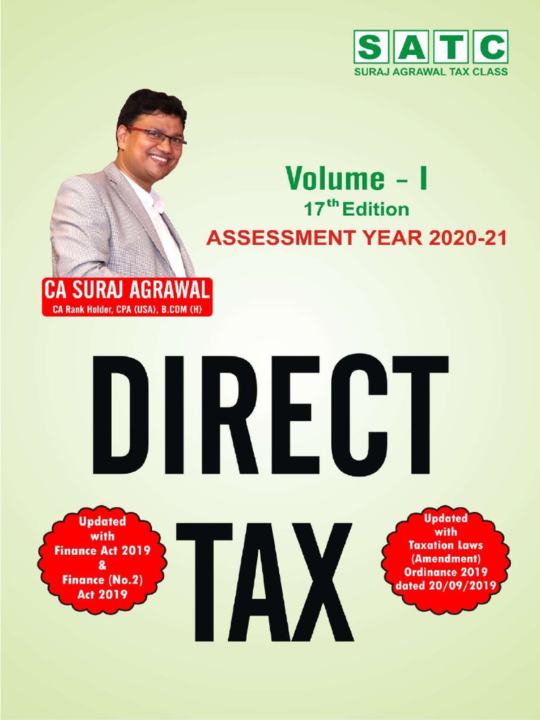 02a. Income Tax (Inter) - Volume 1 (Ay 20-21) | PDF | Accountant |  Financial Services