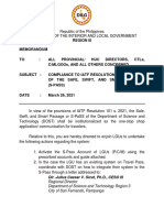 Compliance To Iatf Resolution 101 in The Use of The Safe, Swift, and Smart Passage (S-Pass)